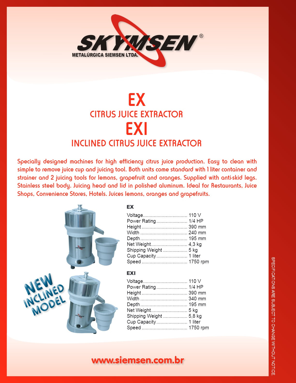 Skymsen CES0001 - Citrus Juicer