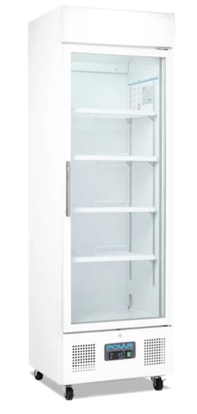 Polar DM076-A G-Series Upright Display Fridge - White