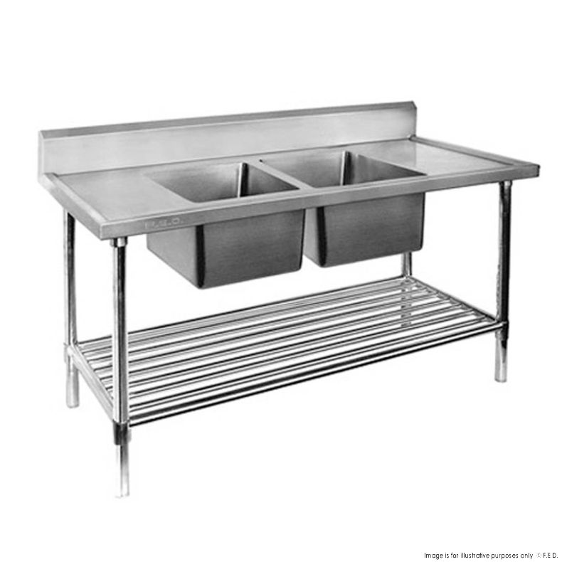 Modular Systems DSB6-1200C/A - Double Centre Sink Bench