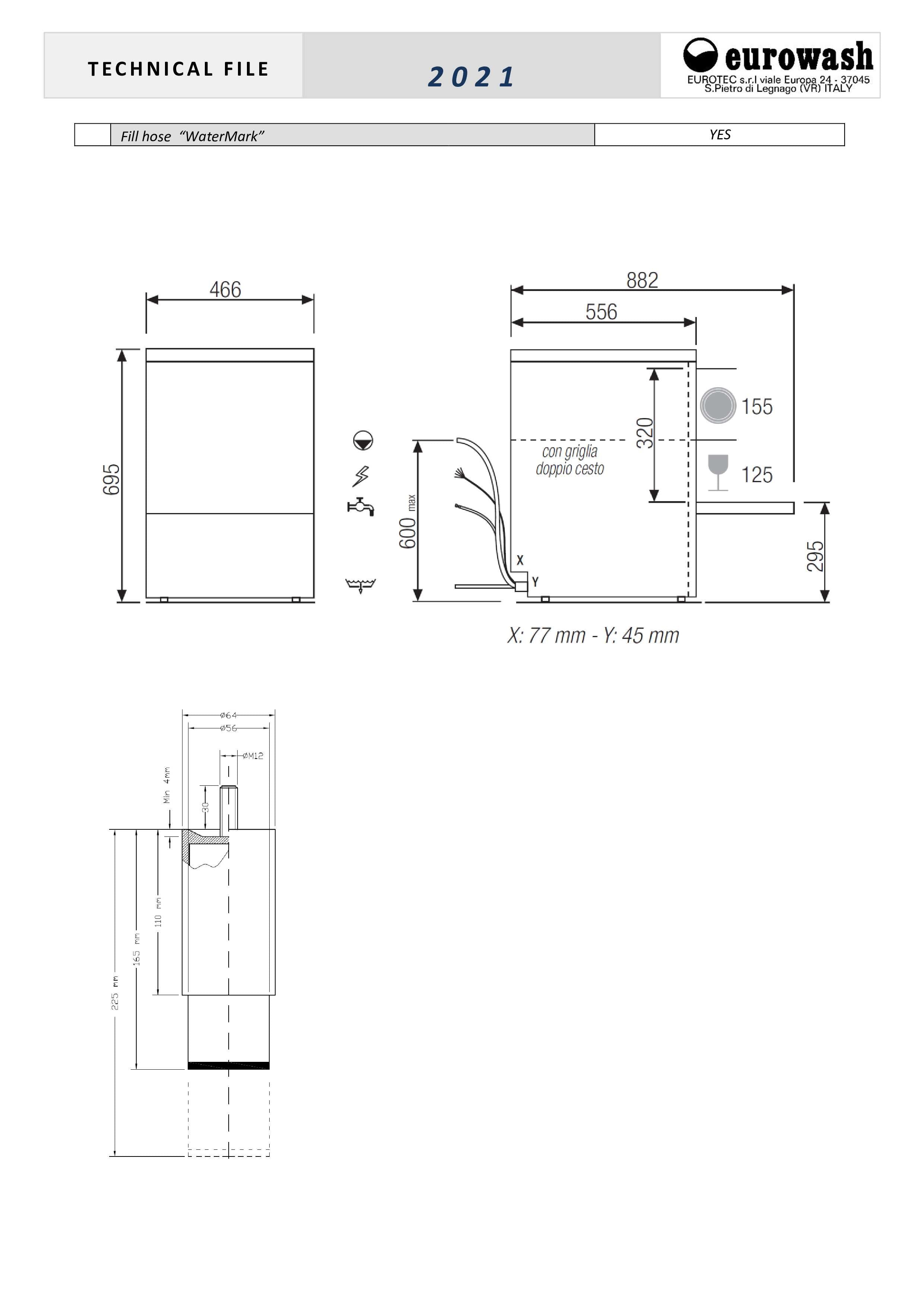 Eurowash TOP-Line EW420 - Undercounter Glasswasher