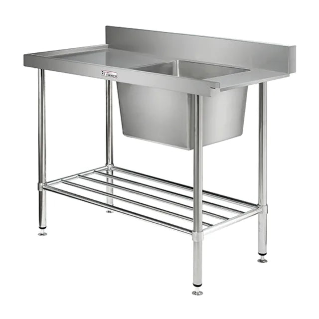 Simply Stainless SS08.7.1800R - Stainless Steel Dishwasher Inlet Bench