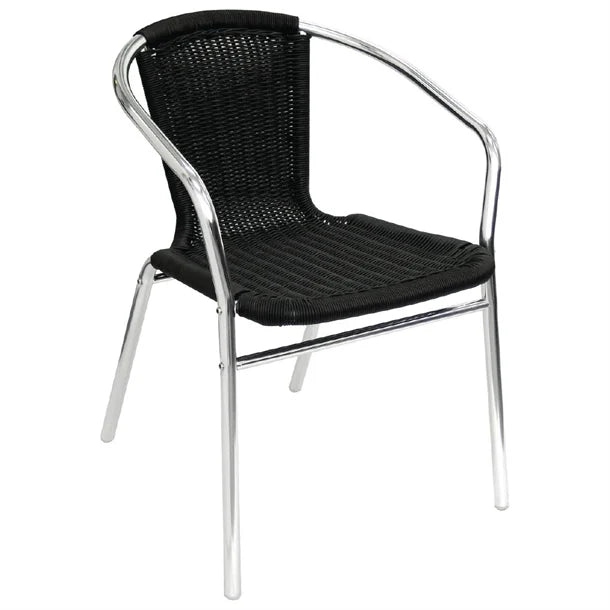 Thumbnail - Bolero U507 - Four Wicker Chairs with Aluminium Frame