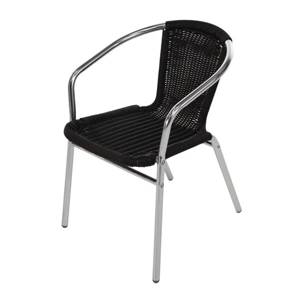 Thumbnail - Bolero U507 - Four Wicker Chairs with Aluminium Frame