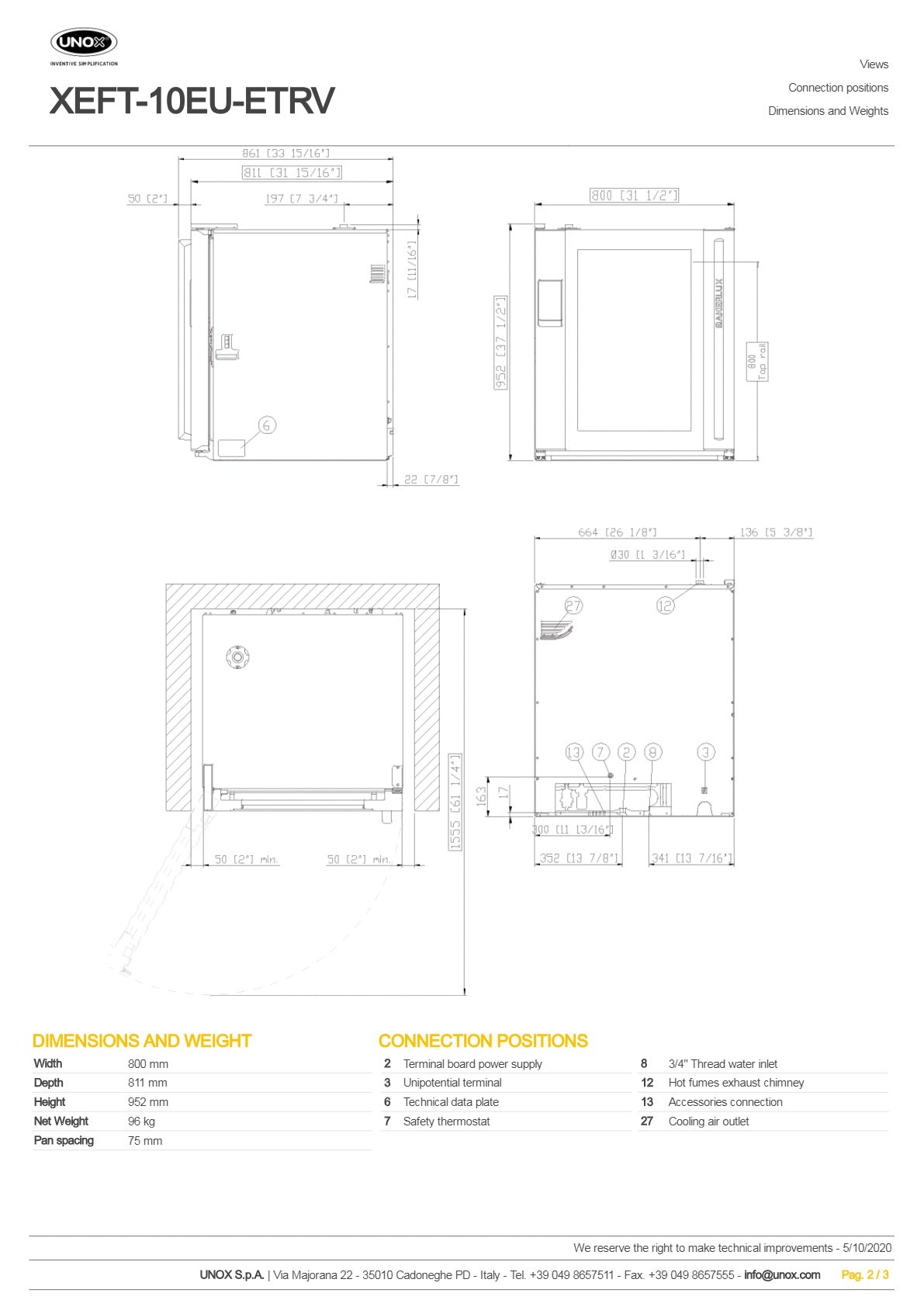 Unox Bakerlux Shop.Pro XEFT-10EU-ETRV - Convection Oven