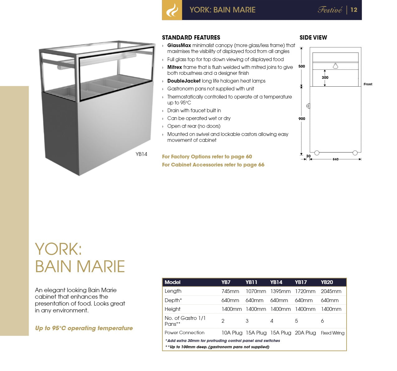 Thumbnail - Festive York 1070 - 3 Pan Bain Marie