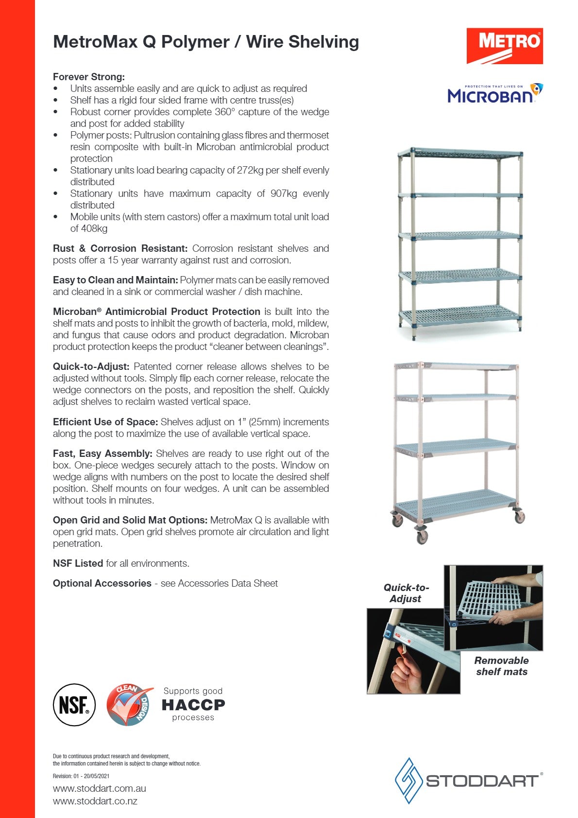 Thumbnail - Metro Max Q MAXQ.M5T68.2136 - Mobile 5 Tier Shelving