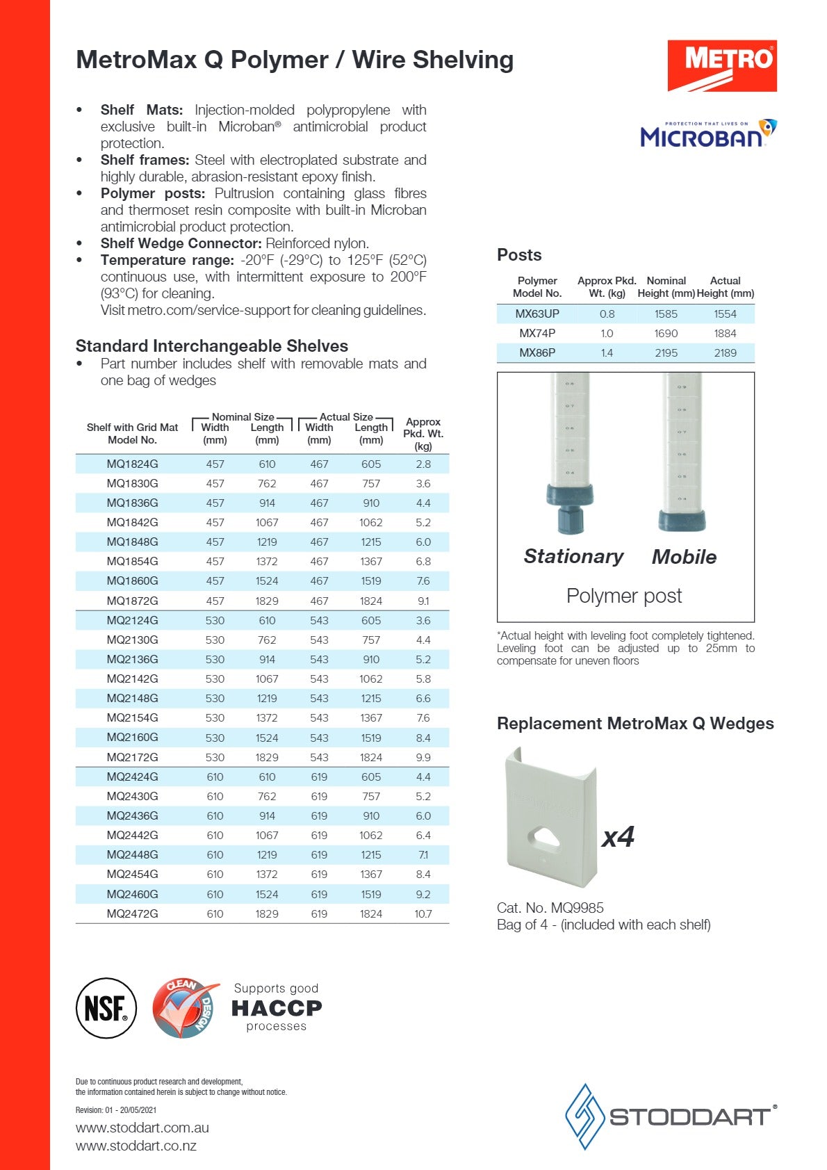 Thumbnail - Metro Max Q MAXQ.M5T68.2136 - Mobile 5 Tier Shelving