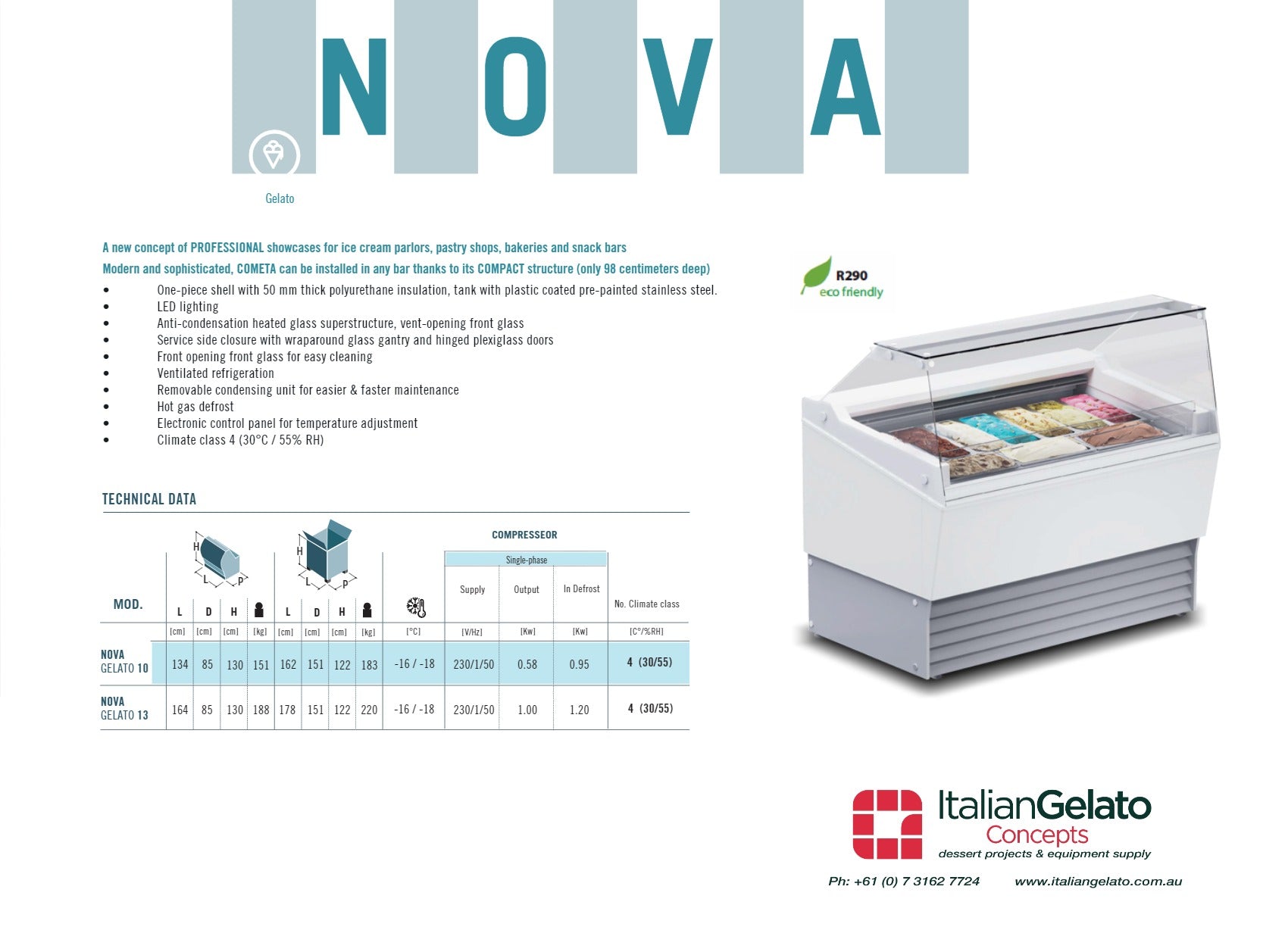 Thumbnail - Italproget Nova 10 - Gelato Display Freezer