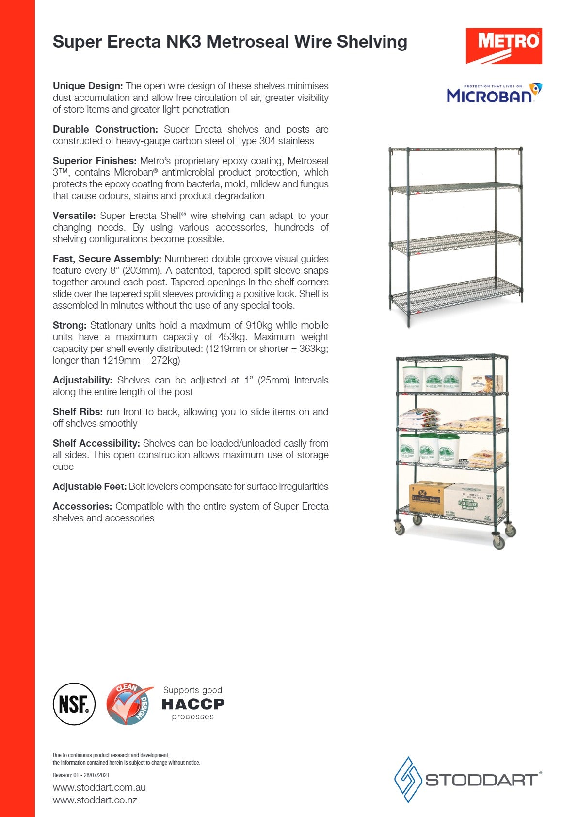 Metro Super Erecta NK3.5T74.1836 - 5 Tier Wire Shelving