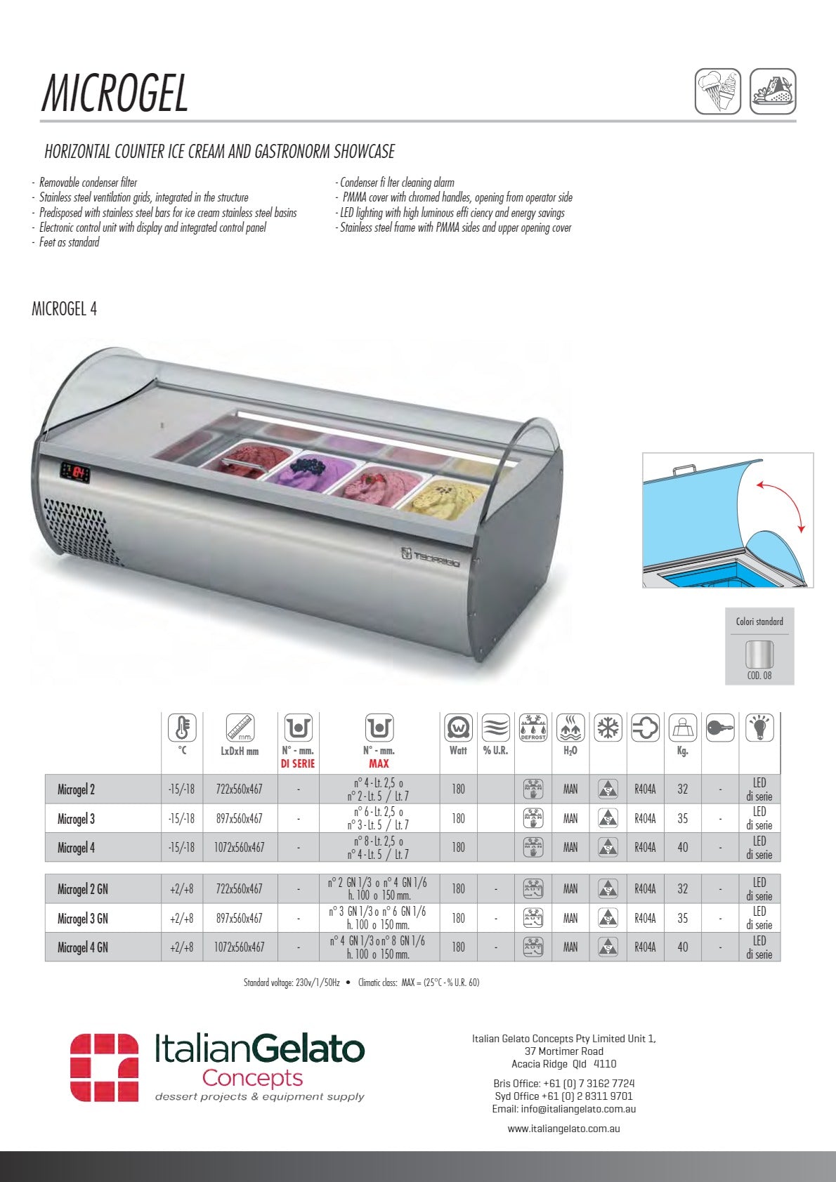 Thumbnail - Tecfrigo Microgel 4 - Gelato Display Freezer